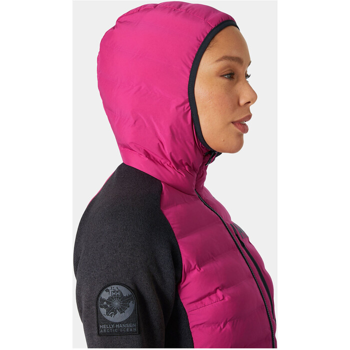 2024 Helly Hansen Womens Arctic Ocean Hybrid Insulated Jacket  30370 - Magenta 2.0